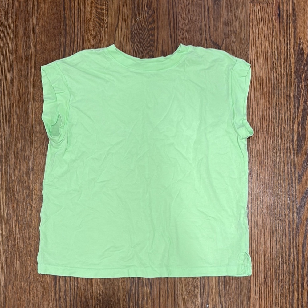 A New day Lime Green cuffed sleeve T-Shirt